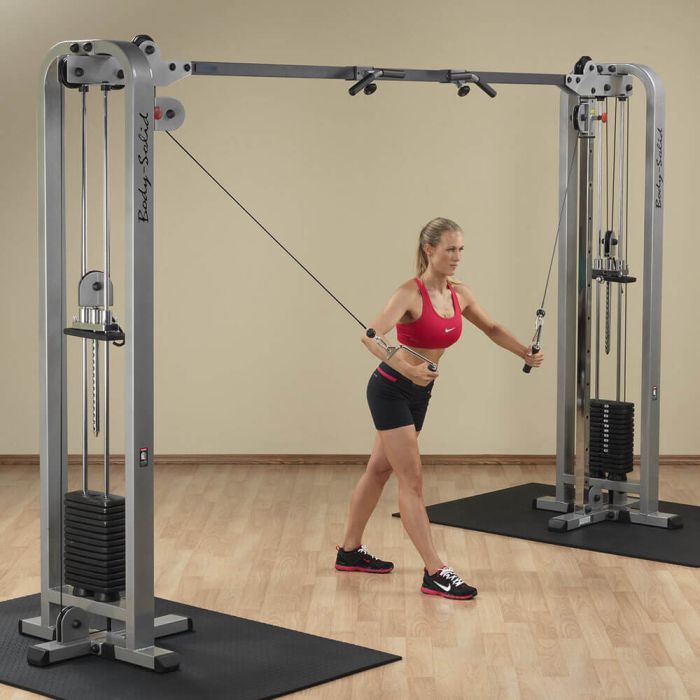 home gym cable crossover machine