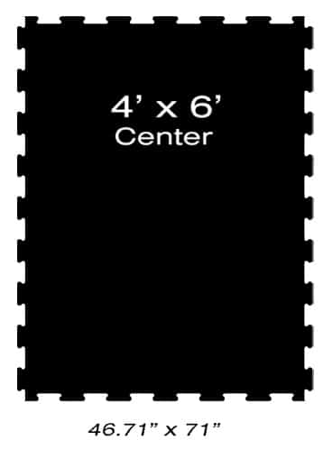 Shok-Lok Fitness Mat 4? x 6? ? Noise and Vibration Lifting Mat Interlock Center Tile Shok-Lok Fitness Mat 4’ x 6’ – Noise and Vibration Lifting Mat Interlock Center Tile