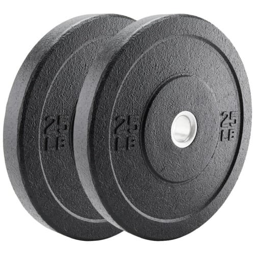25 lb Crumb Rubber Weights (Pair) PXW502 Black 25lb crumb rubber plate pair