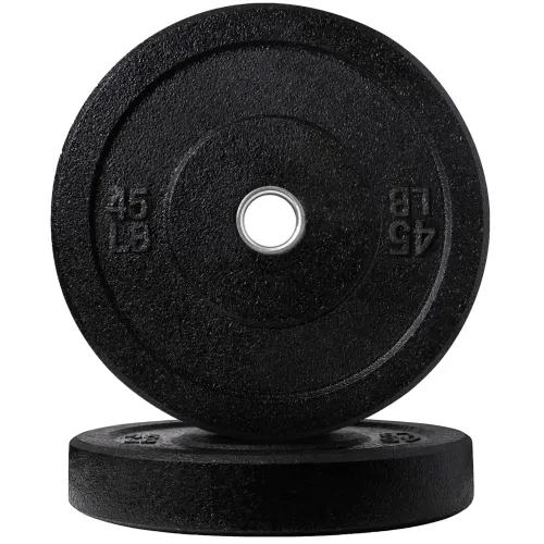 45 lb Crumb Rubber Weights (Pair) PXW504 Black 45lb crumb rubber plate pair